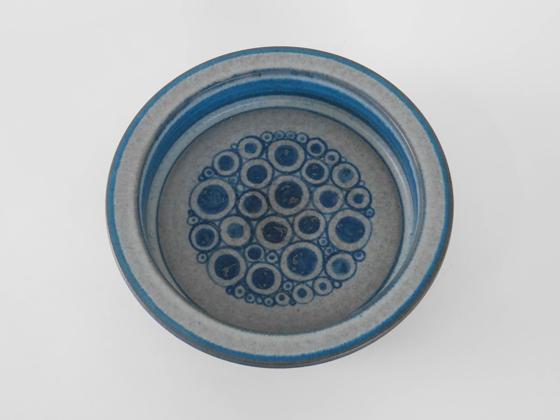 Bowl, blue stoneware, by M. Starck, Michael Andersen & Søn, Denmark, 1960s. - 173998
