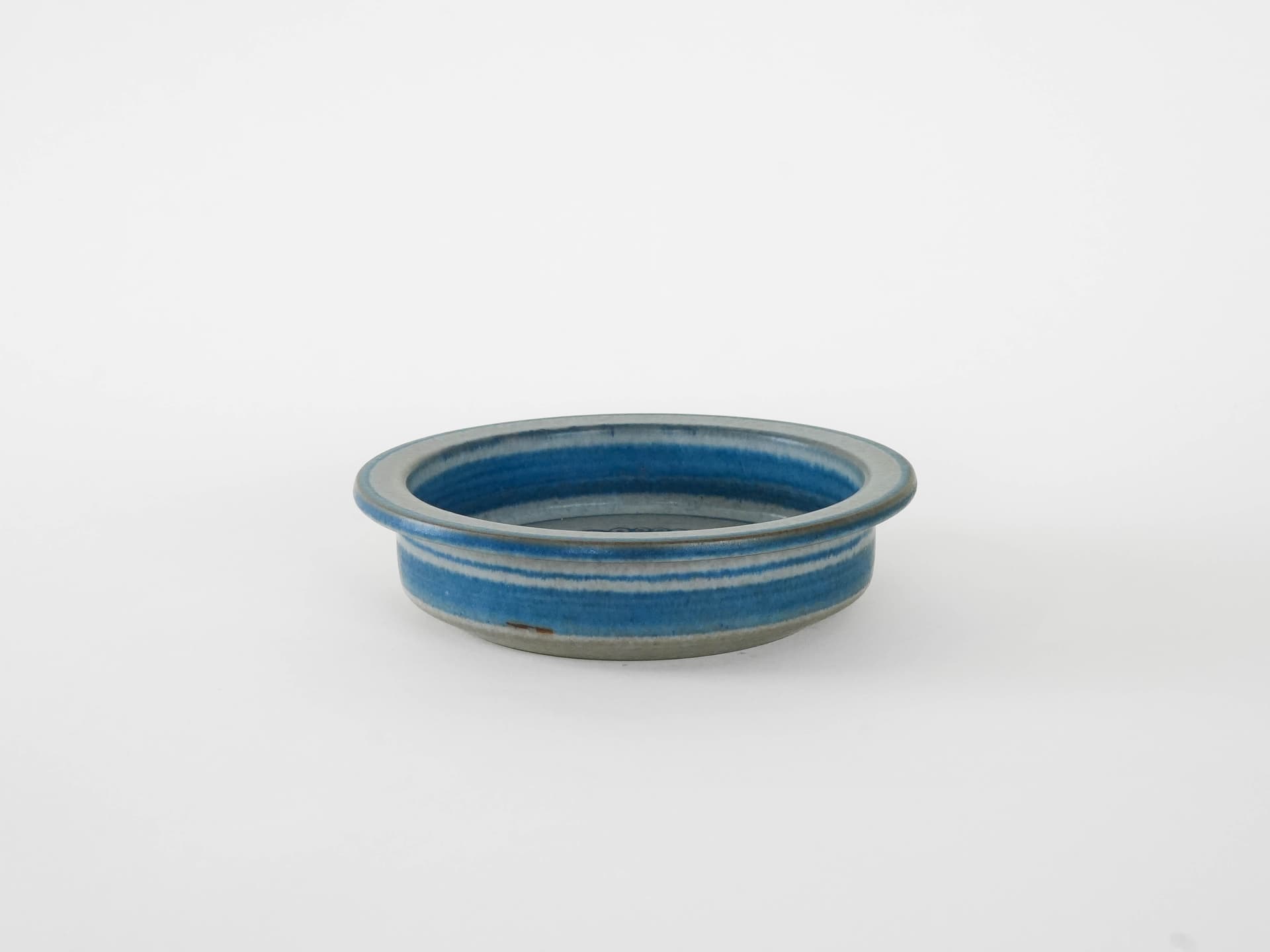 Bowl, blue stoneware, by M. Starck, Michael Andersen & Søn, Denmark, 1960s. - 173996