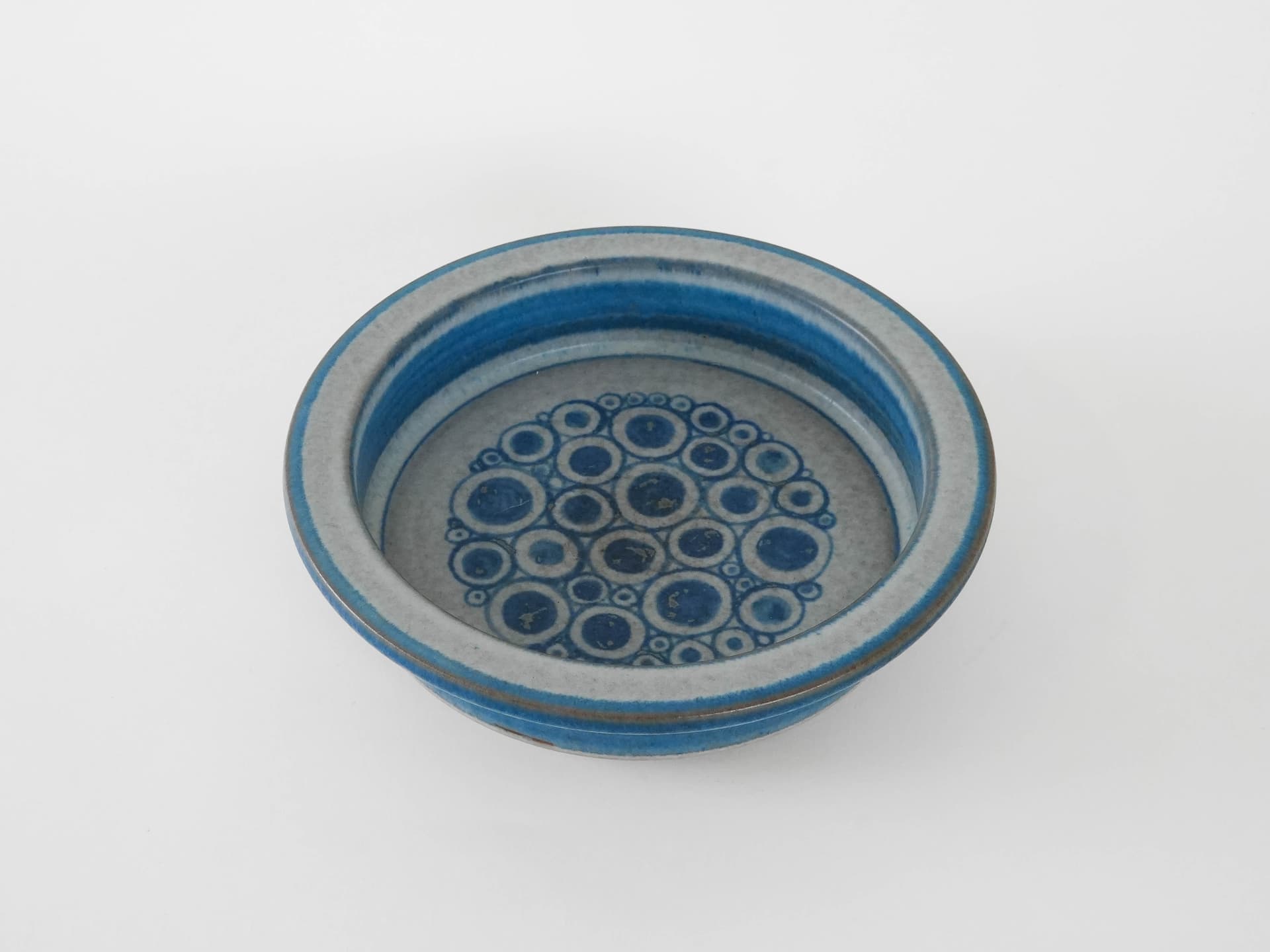 Bowl, blue stoneware, by M. Starck, Michael Andersen & Søn, Denmark, 1960s. - 173997