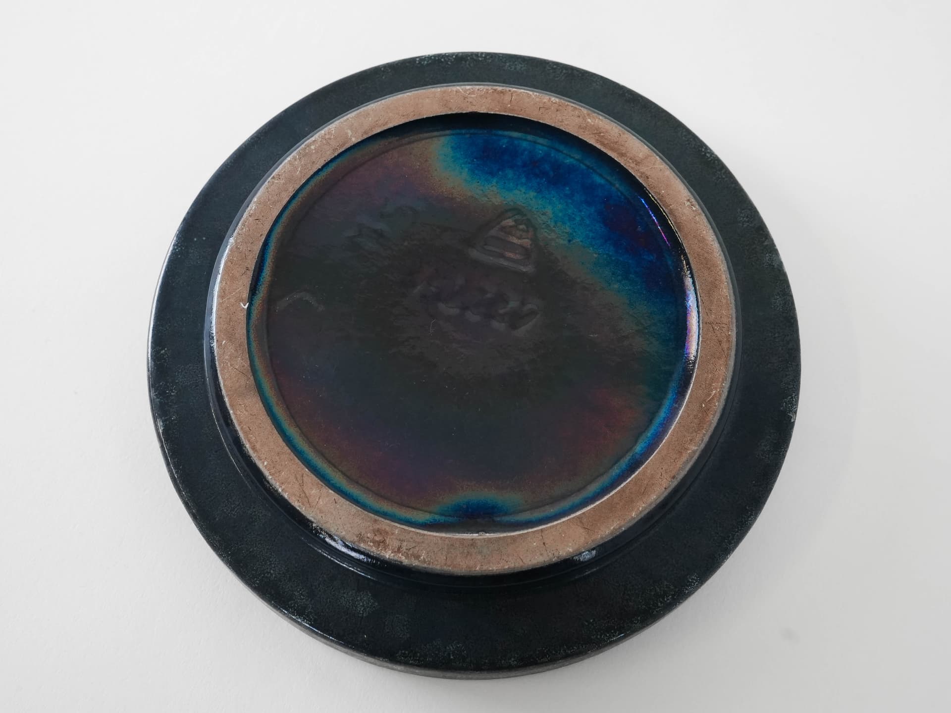 Talerz, kamionka niebieska, proj. M. Starck, Dania, lata 60. - 174005