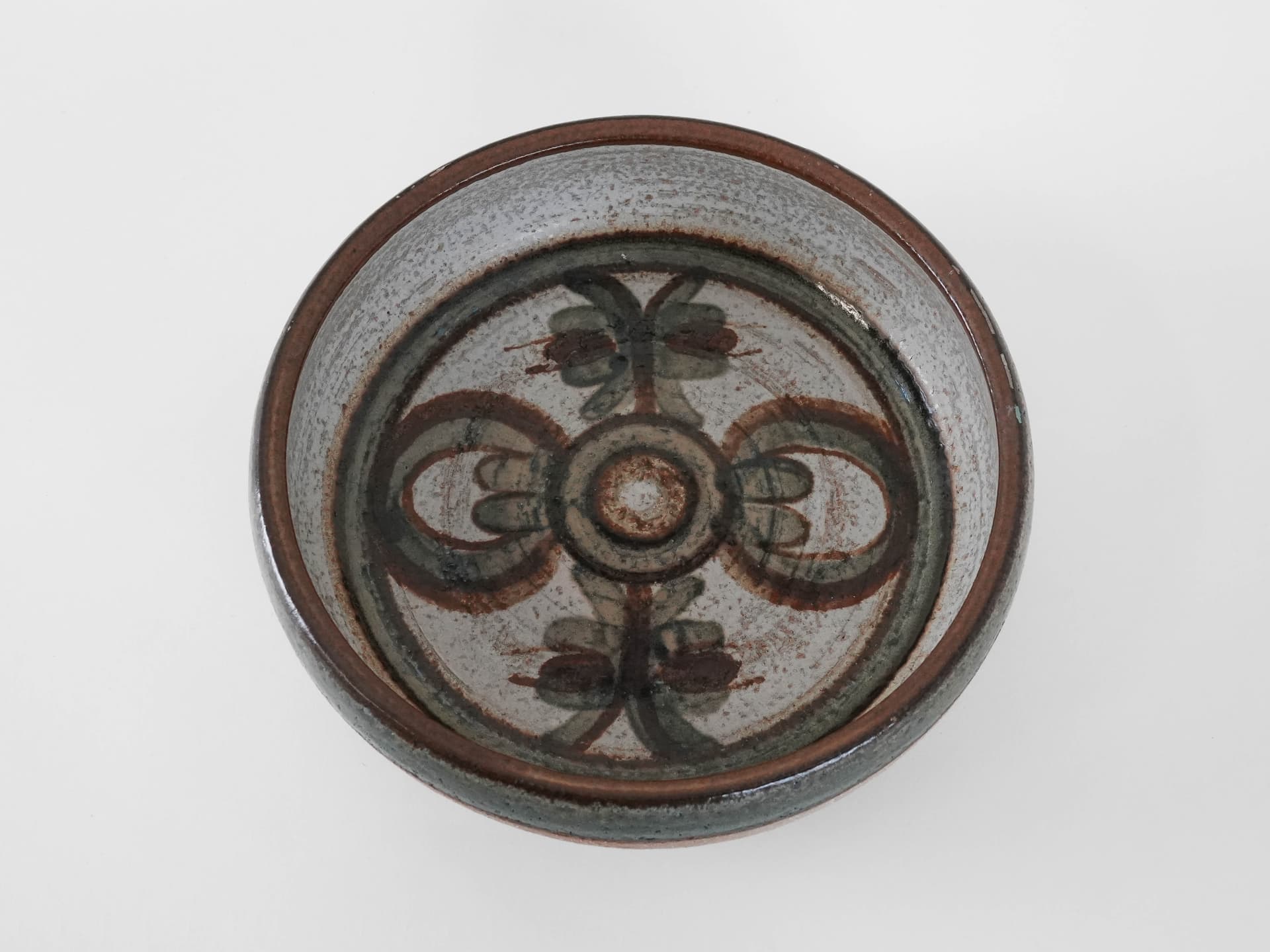 Bowl Erika, light brown stoneware, by N. Backhausen, P. Brandborg, Søholm, Denmark, 1970s. - 174020