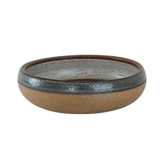 Bowl Erika, light brown stoneware, by N. Backhausen, P. Brandborg, Søholm, Denmark, 1970s. - DIMENSION