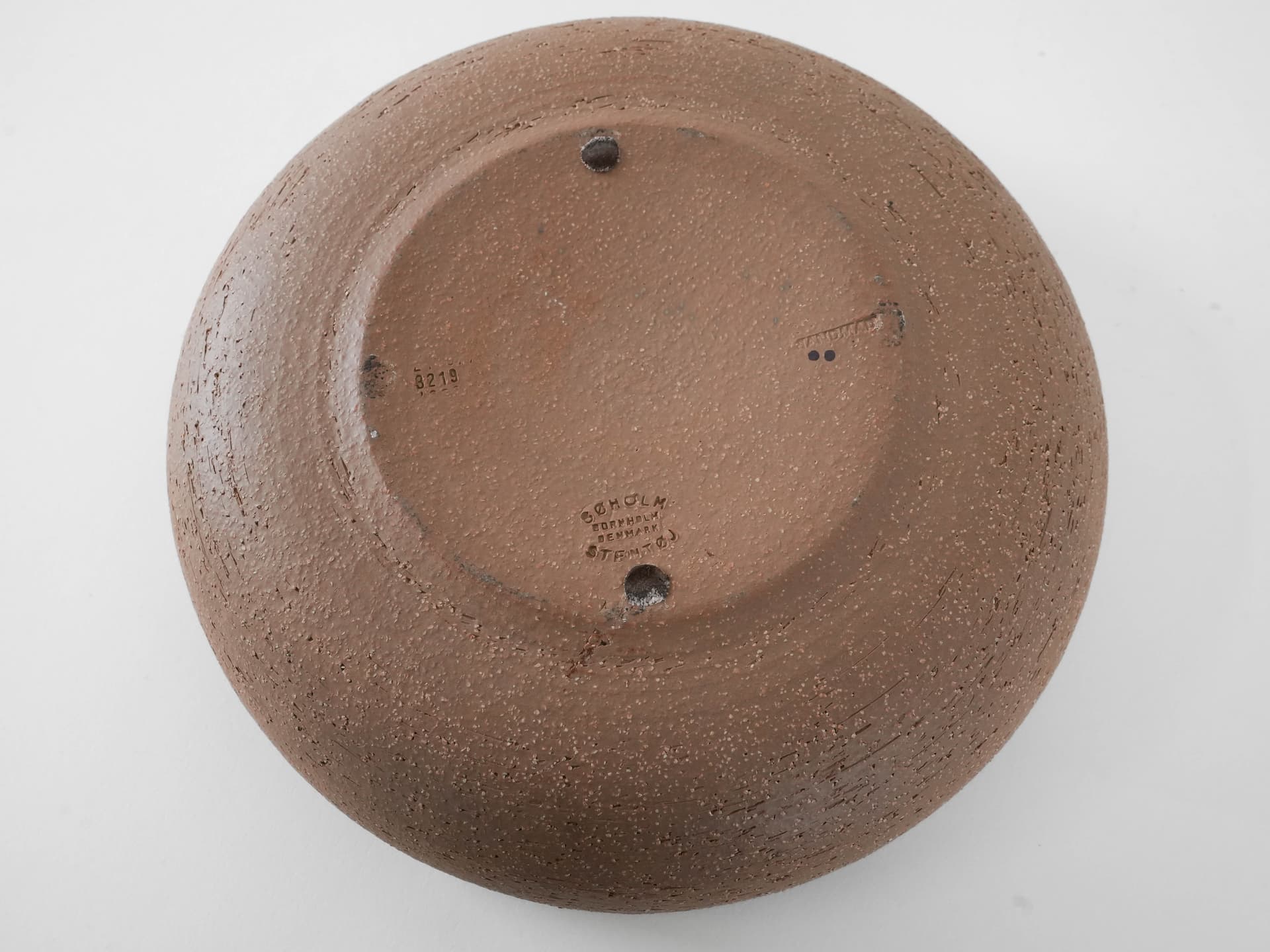 Bowl Erika, light brown stoneware, by N. Backhausen, P. Brandborg, Søholm, Denmark, 1970s. - 174024