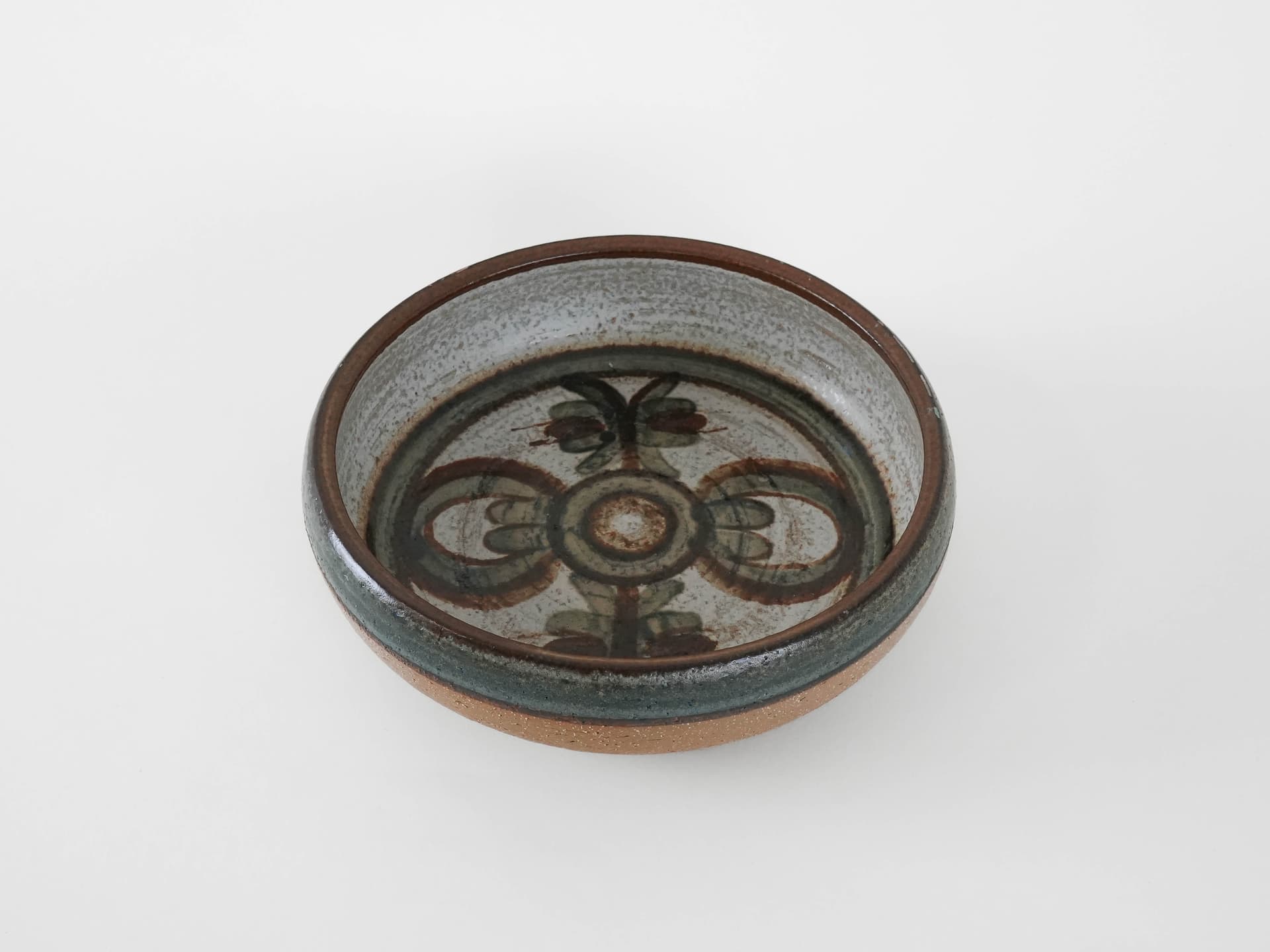 Bowl Erika, light brown stoneware, by N. Backhausen, P. Brandborg, Søholm, Denmark, 1970s. - 174022