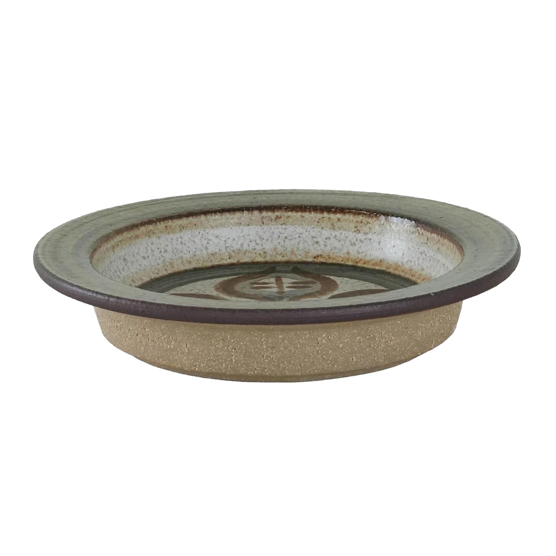 Bowl, beige ceramic, Søholm, Denmark, 1960s.