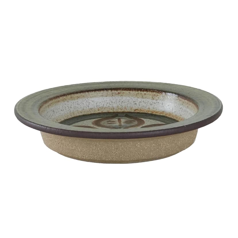 Bowl, beige ceramic, Søholm, Denmark, 1960s.