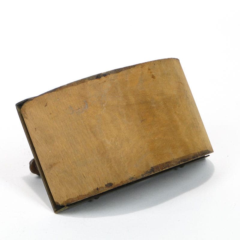 Desktop Blotter, Equestrian Motif, Polychromed Brown Bronze, Brown Wood, Austria, 19th c. - 174056