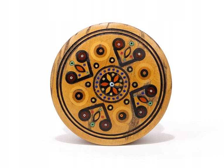 Cylindryczne pudełko huculskie z poł. XX w - 174074