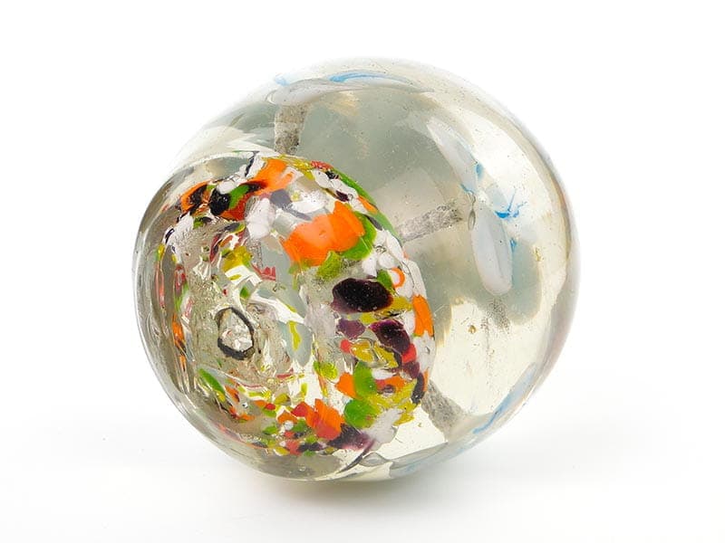 Przycisk do papieru kryształowy transparentny, szkło, Polska, XIX w. - 174085