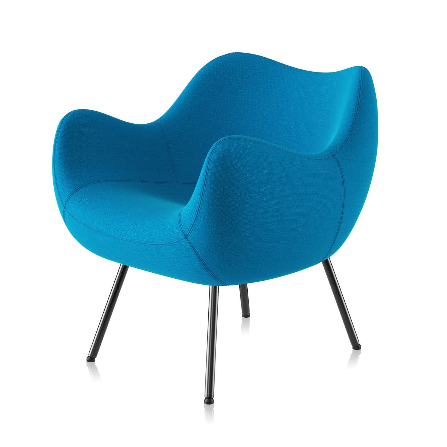 Armchair RM58 Soft Fame (col. 62067) Yellow, black legs