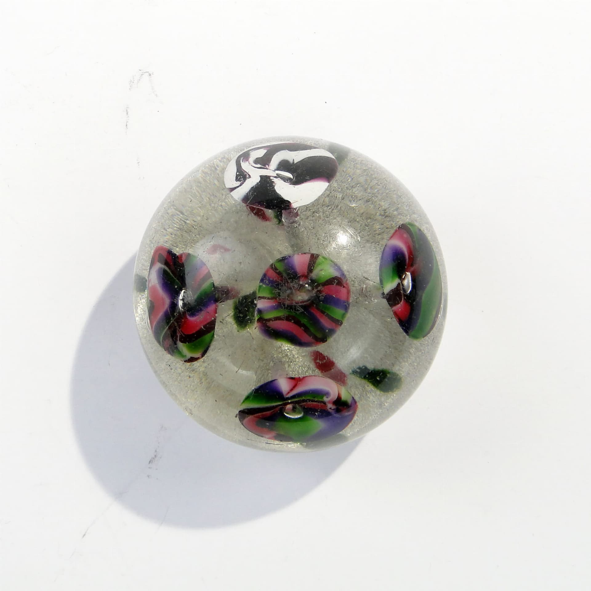 Paperweight, transparent crystal glass, Silesia, Poland, 19th c. - 174103