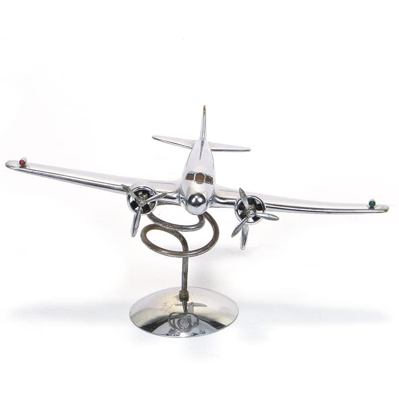 Figura gabinetowa Art Deco, srebrny, metal chromowany, lata 30. - 174117