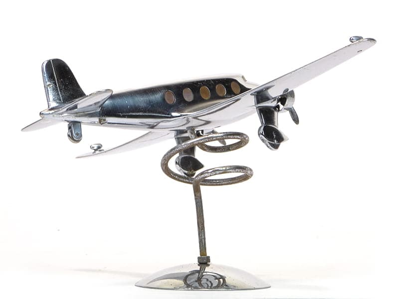 Figura gabinetowa Art Deco, srebrny, metal chromowany, lata 30. - 174110