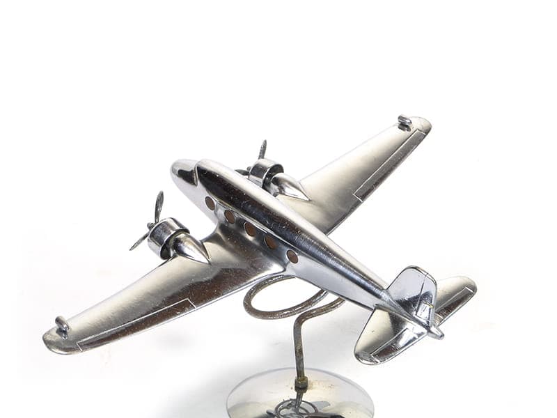 Figura gabinetowa Art Deco, srebrny, metal chromowany, lata 30. - 174109