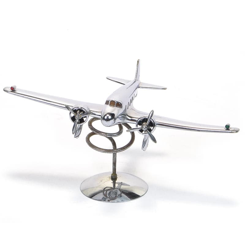 Figura gabinetowa Art Deco, srebrny, metal chromowany, lata 30. - 174114