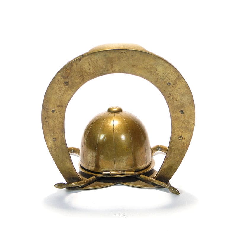 Desk inkwell, equestrian motif, gilt bronze, Poland, Art Nouveau, 19th c. - 174154