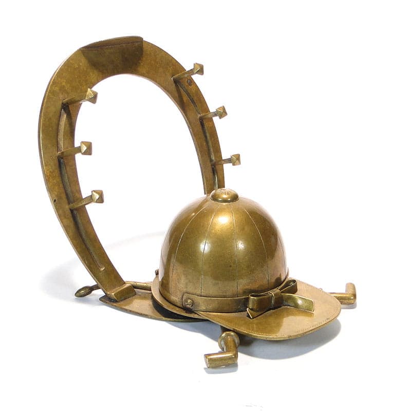 Desk inkwell, equestrian motif, gilt bronze, Poland, Art Nouveau, 19th c. - 174158