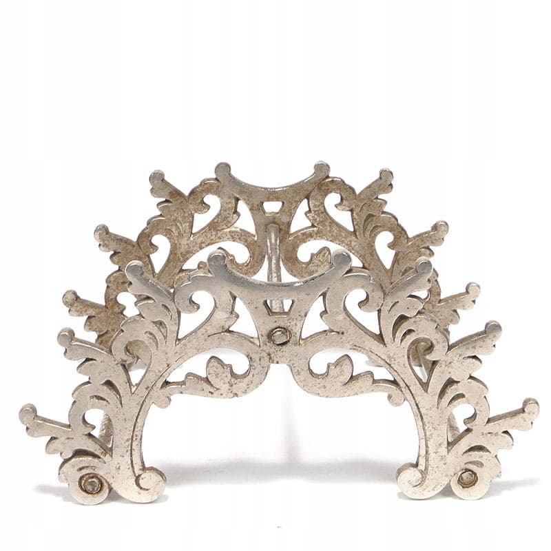 Neo-baroque pen stand, silver, metal, Poland, early 20th c. - 174166