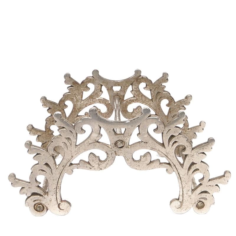 Neo-baroque pen stand, silver, metal, Poland, early 20th c.