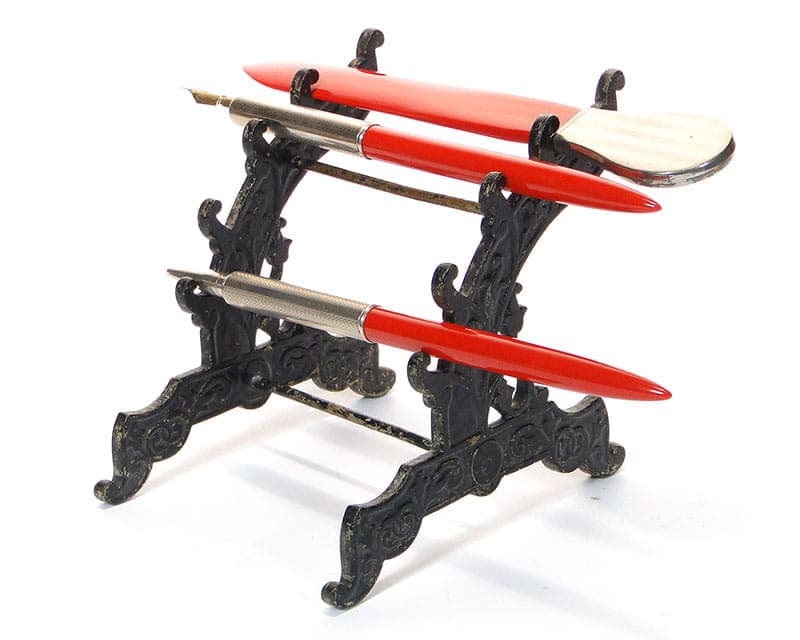 Art Nouveau Writing Stand, black, metal, Poland, early 20th c. - 174179