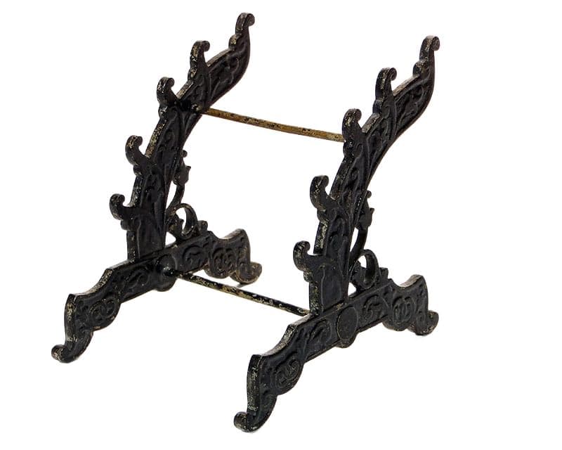 Art Nouveau Writing Stand, black, metal, Poland, early 20th c.