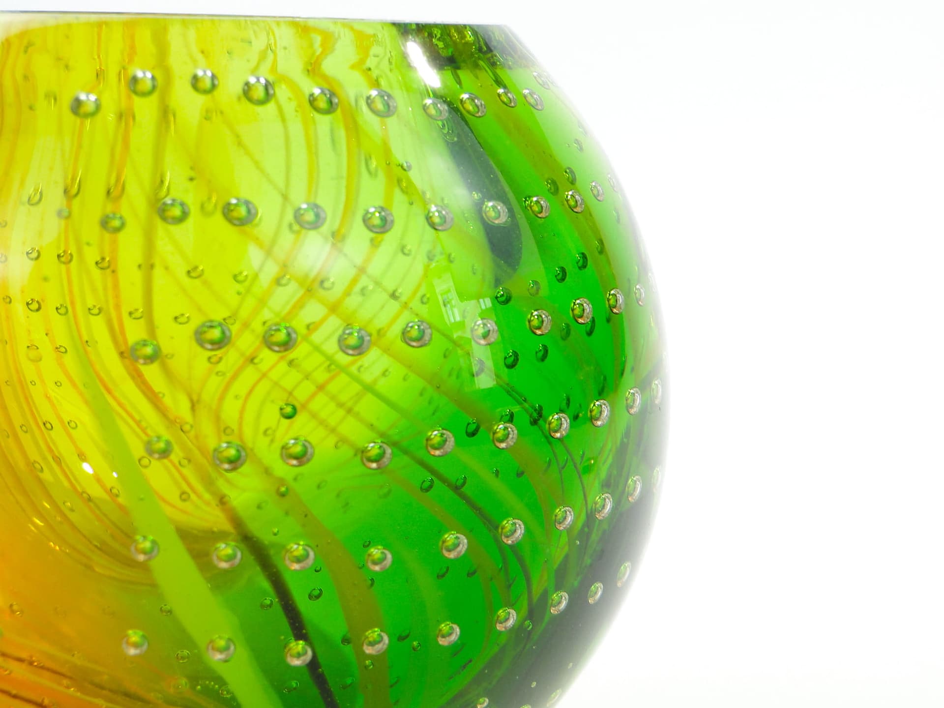 Wazon kulisty Murano, multicolor, szkło, Galliano Ferro, Włochy, lata 50. - 174207