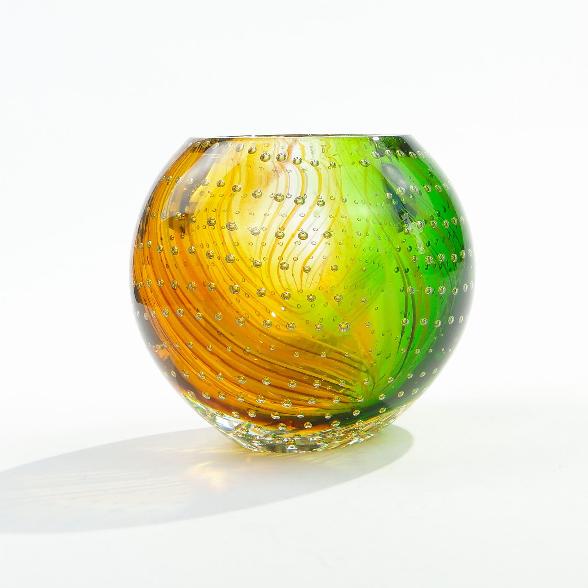 Wazon kulisty Murano, multicolor, szkło, Galliano Ferro, Włochy, lata 50. - 174211