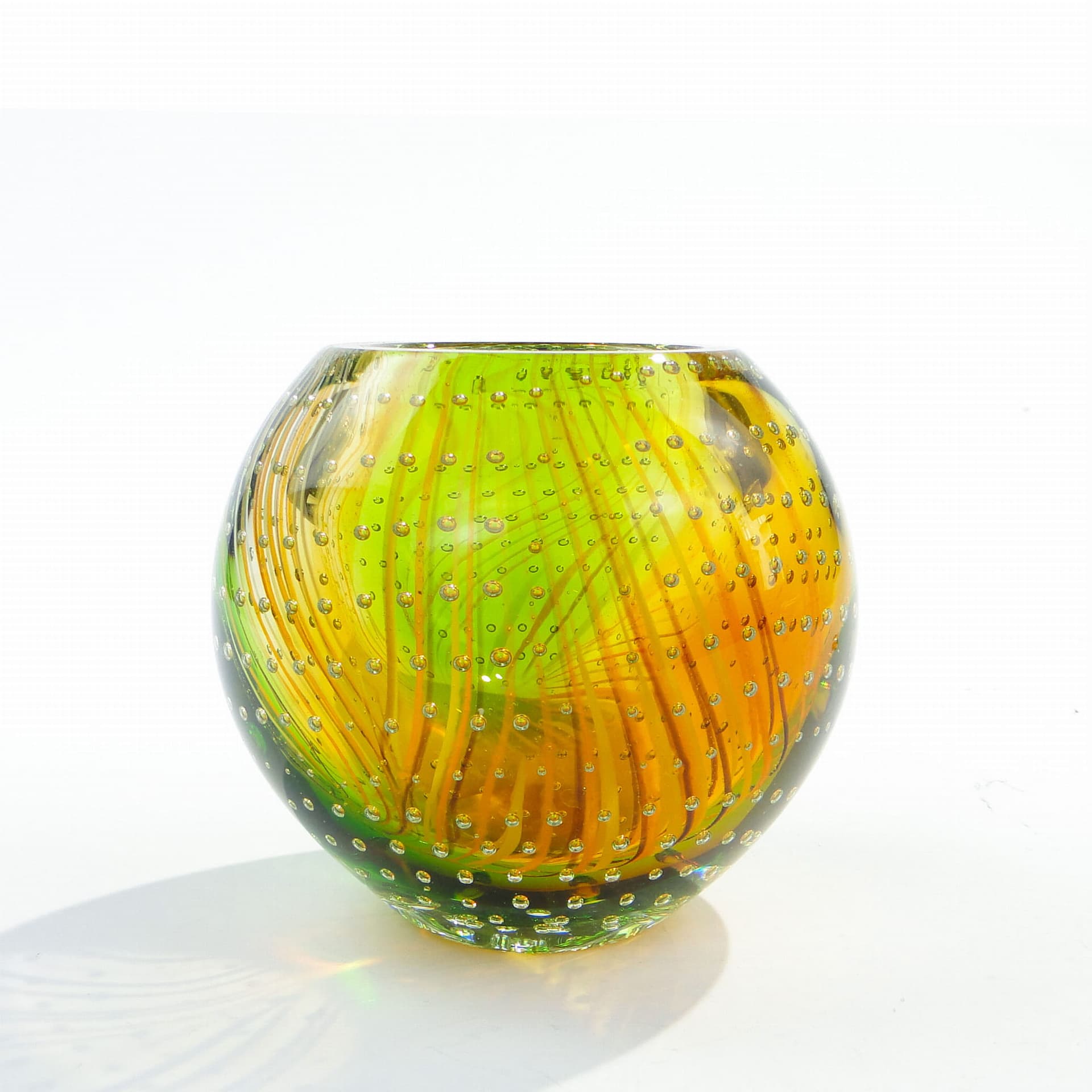 Wazon kulisty Murano, multicolor, szkło, Galliano Ferro, Włochy, lata 50. - 174210