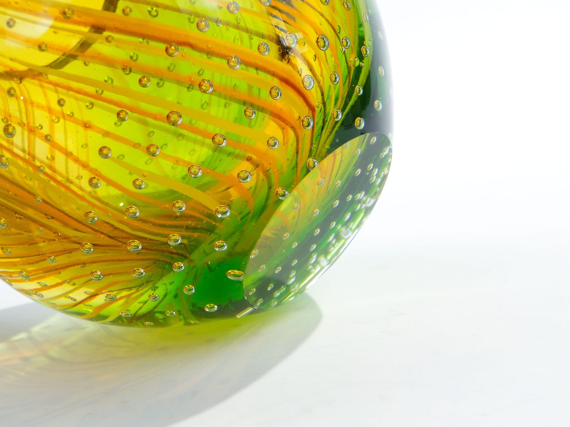 Wazon kulisty Murano, multicolor, szkło, Galliano Ferro, Włochy, lata 50. - 174206