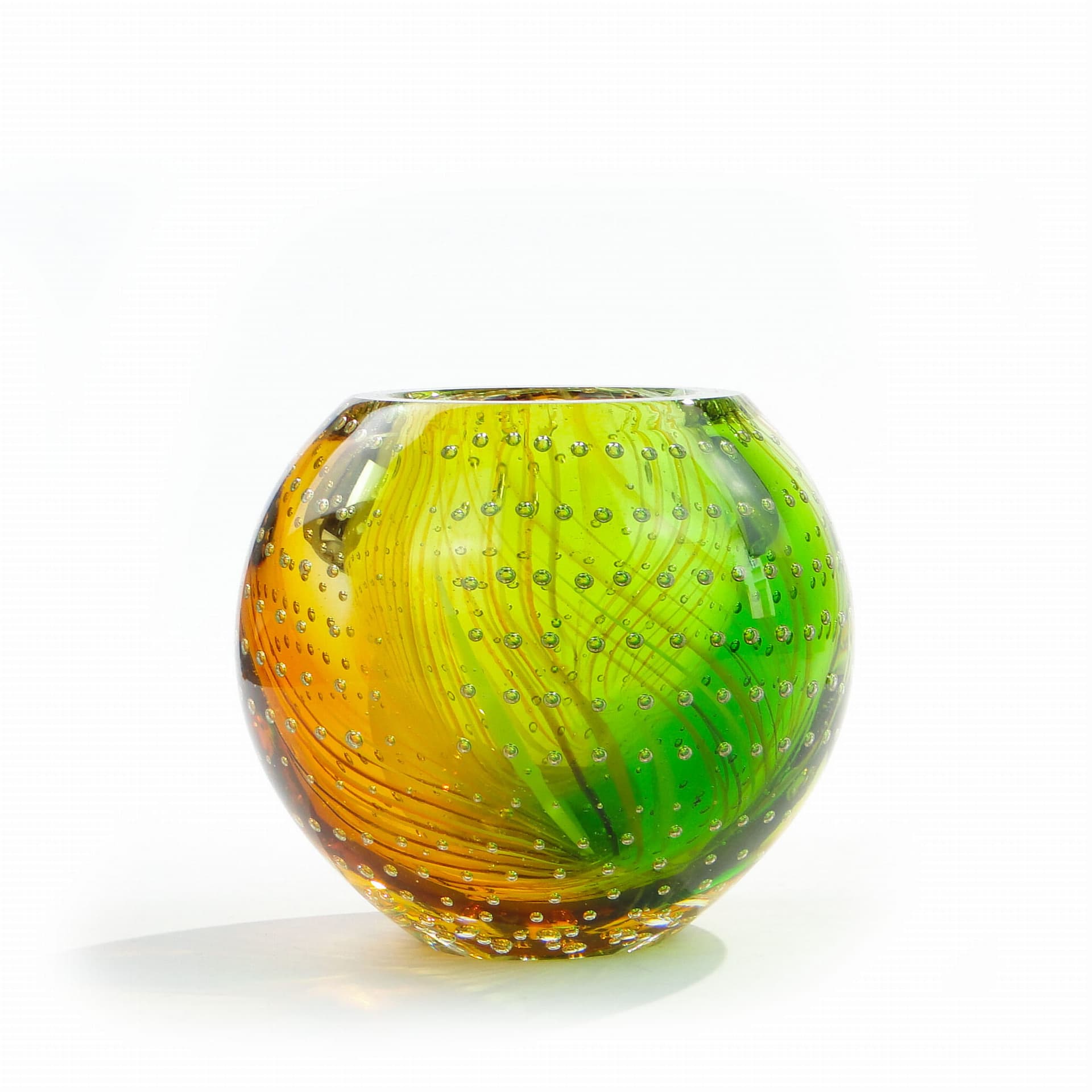 Wazon kulisty Murano, multicolor, szkło, Galliano Ferro, Włochy, lata 50. - 174209