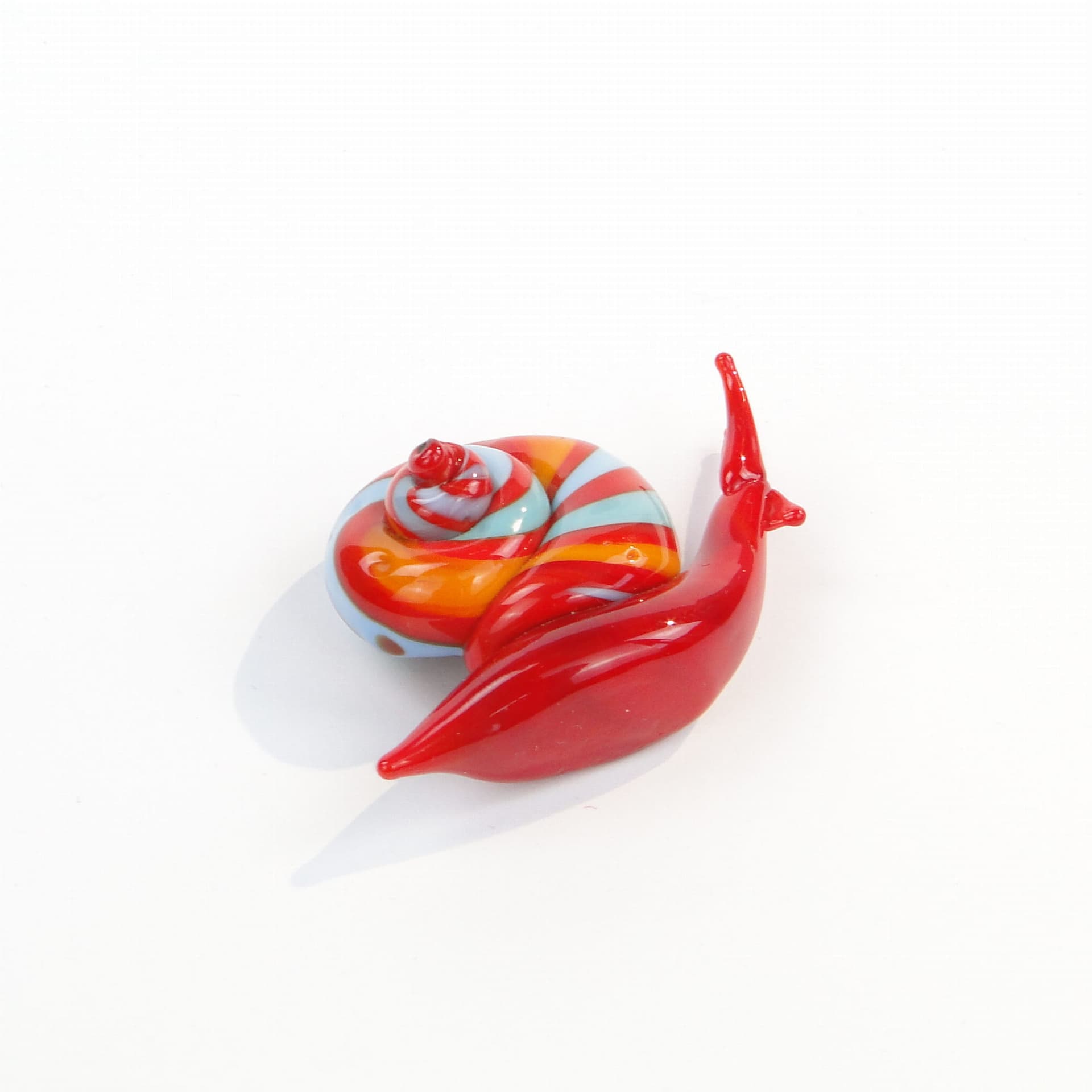 Szklana figura ślimaka Murano, lata 70. - 174224