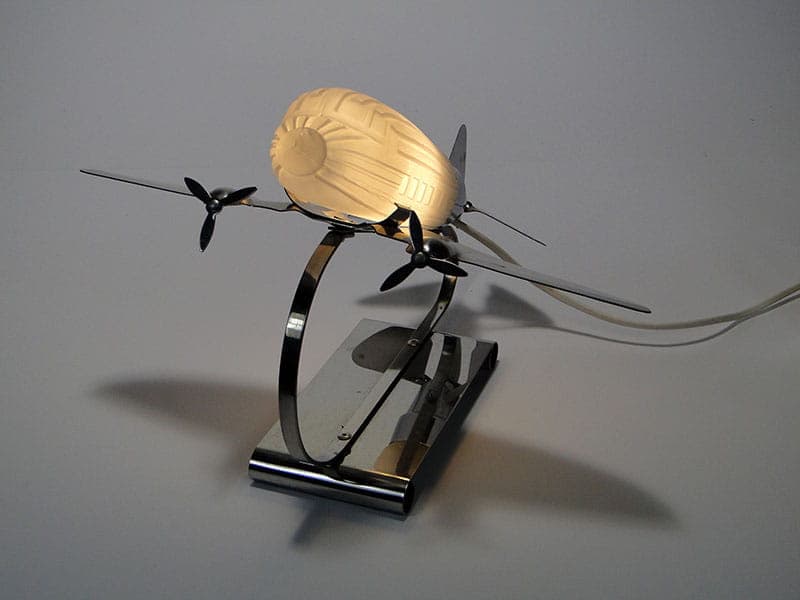 Lampa stołowa ze śmigłowcem, Czechosłowacja lata 60. - 174257