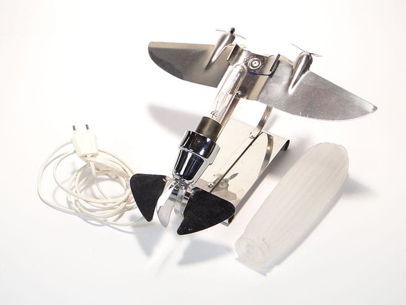 Lampa stołowa ze śmigłowcem, Czechosłowacja lata 60. - 174262