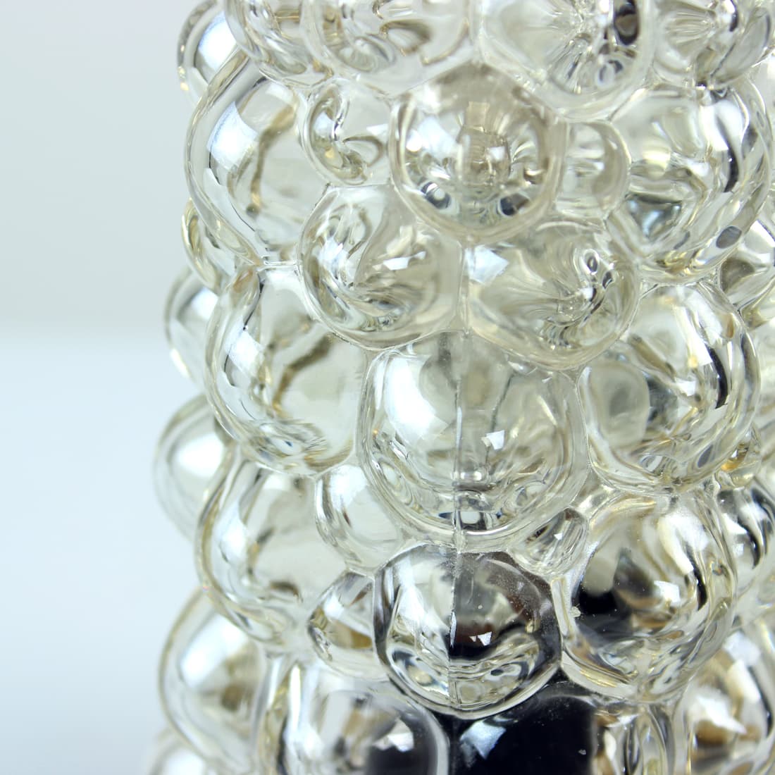 para lamp stołowych Space Age, brązowy, plastik szkło, proj. H. Tynell, Austria, lata 60. - 174353