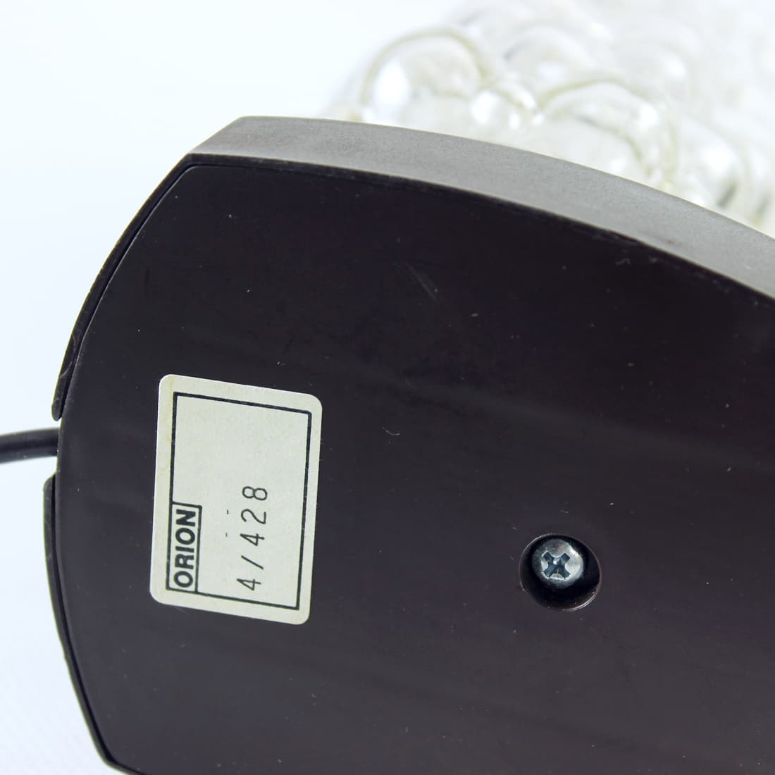 para lamp stołowych Space Age, brązowy, plastik szkło, proj. H. Tynell, Austria, lata 60. - 174354