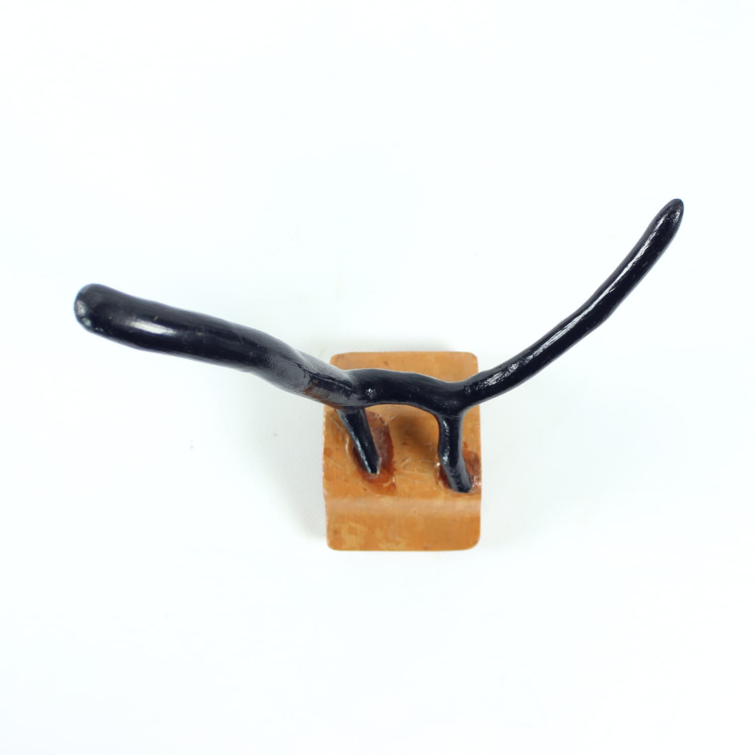 Rzeźba abstrakcyjna zwierzę, ceramika ciemnobrązowa, aut. Pelnec, lata 60. - 174379