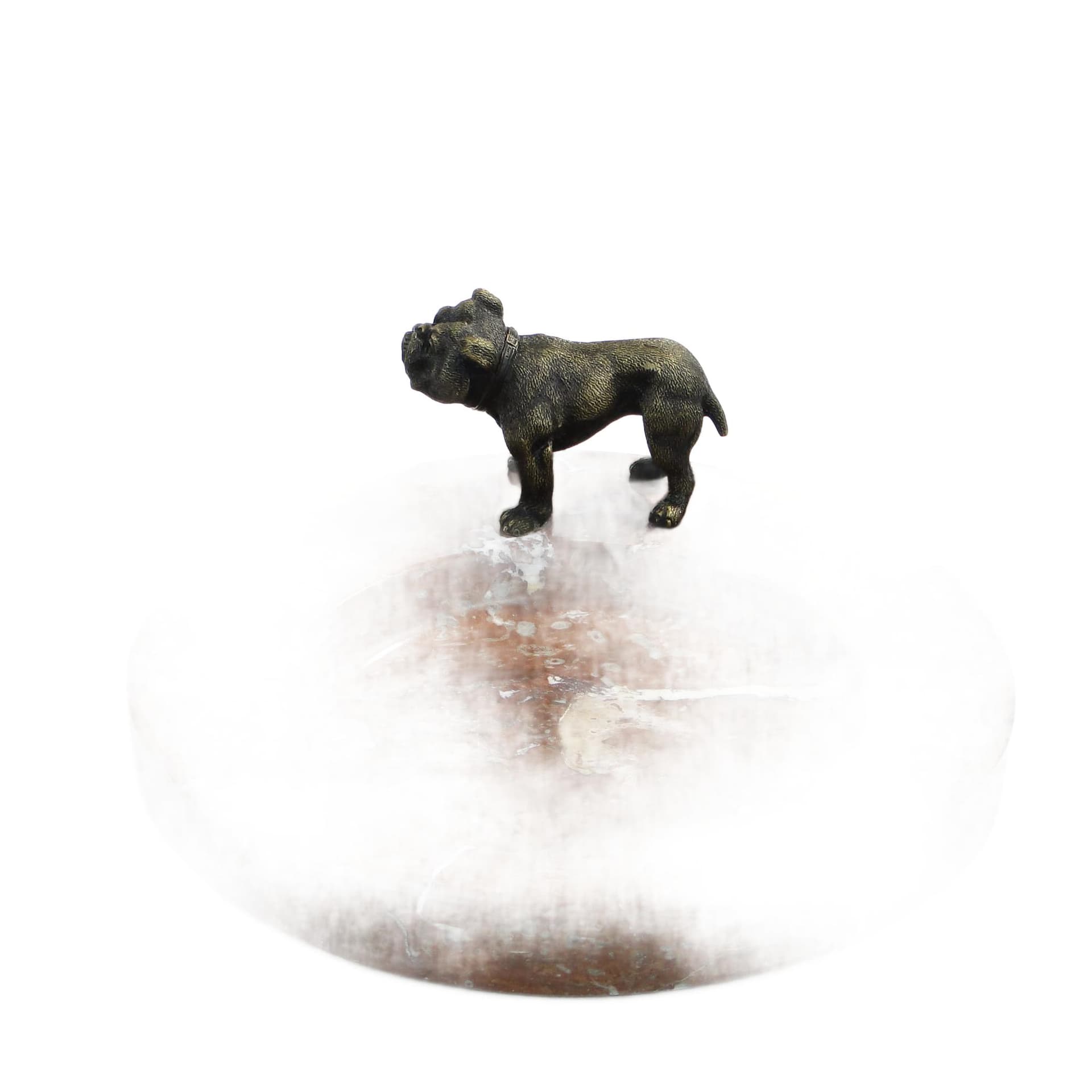 Business card tray Art Deco, maroon marble, bronze metal, France, 1920s.