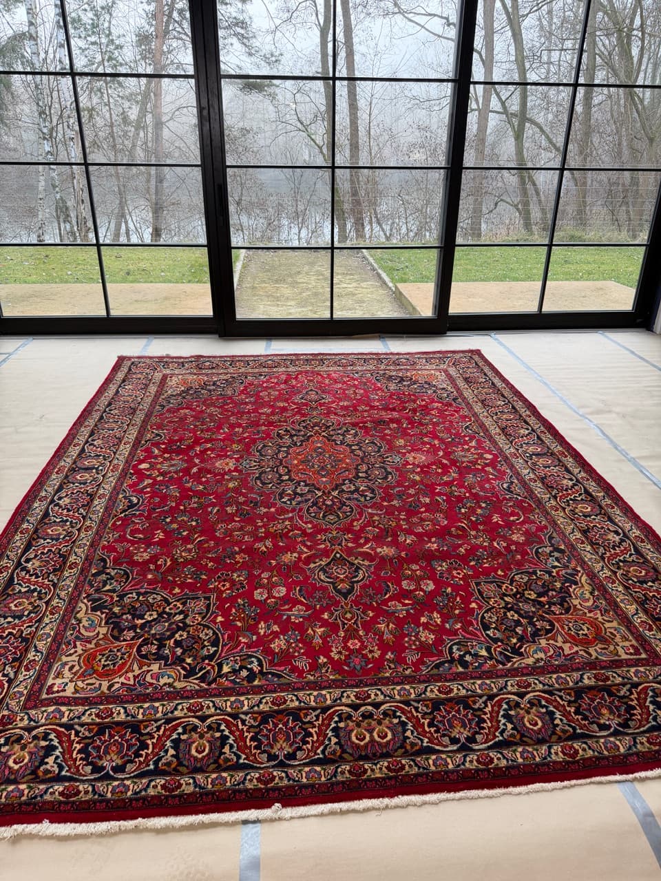 Nowy VINTAGE Dywan Wełniany Perski Iran Keshan 390x290 - 174577