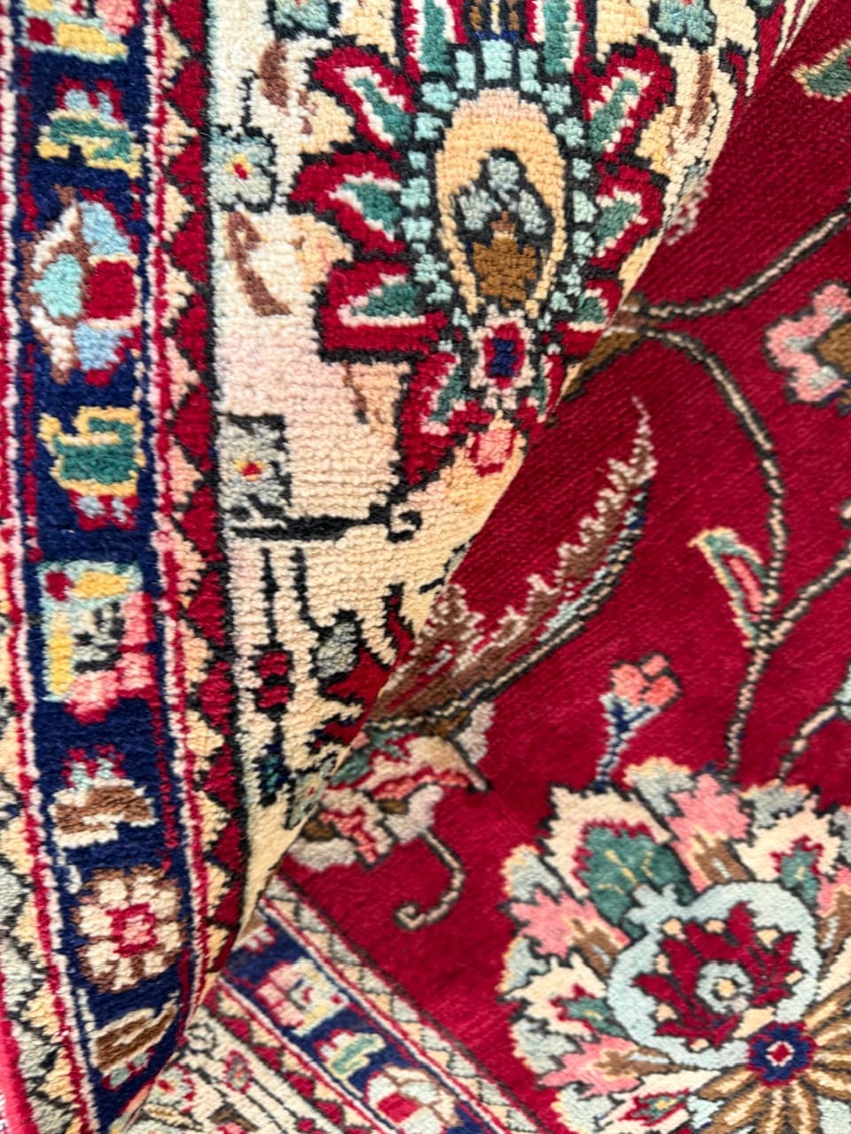 Persian Rug Tabriz 340x290 cm, red, wool, Iran - 174683
