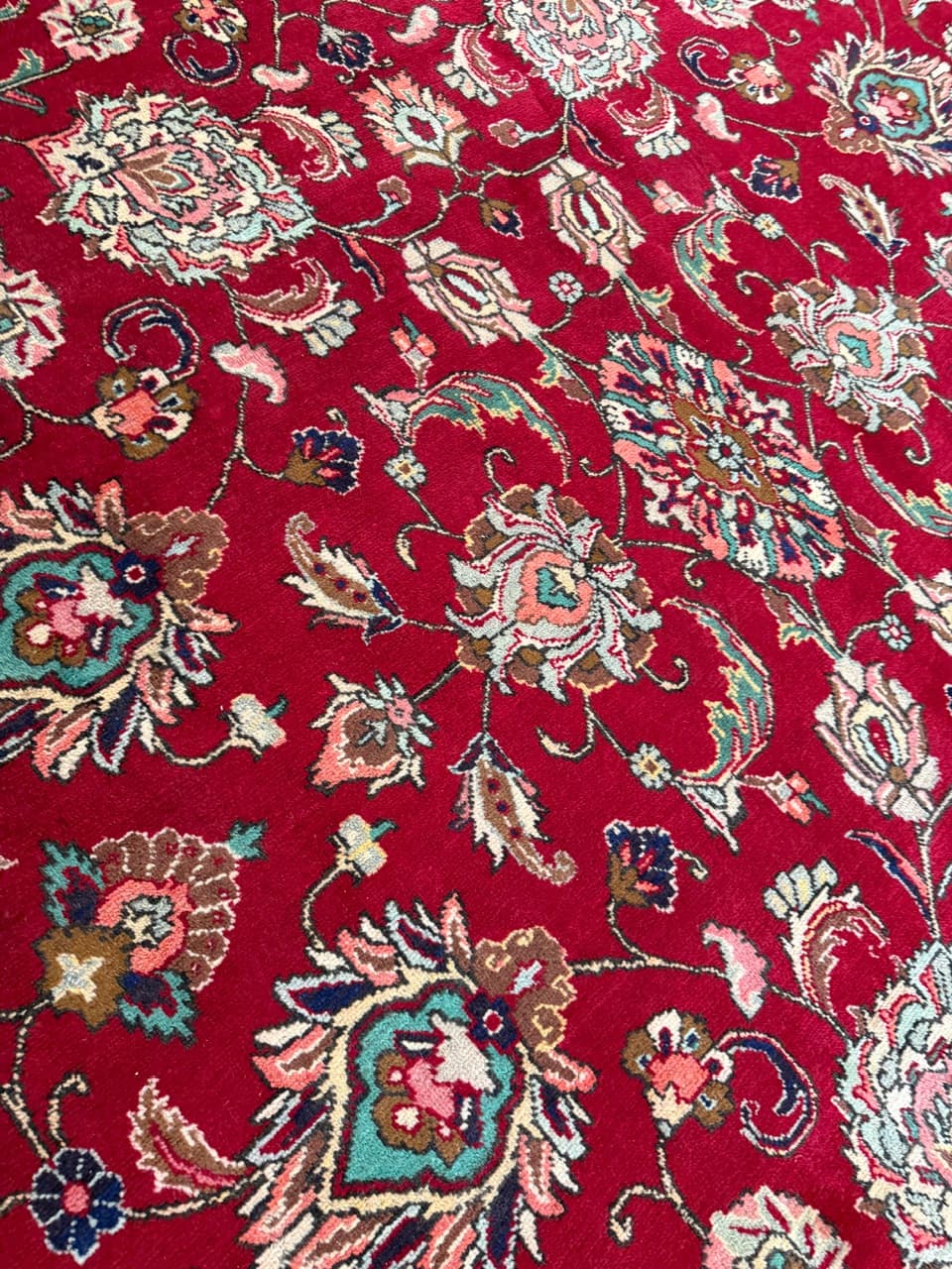 Persian Rug Tabriz 340x290 cm, red, wool, Iran - 174691
