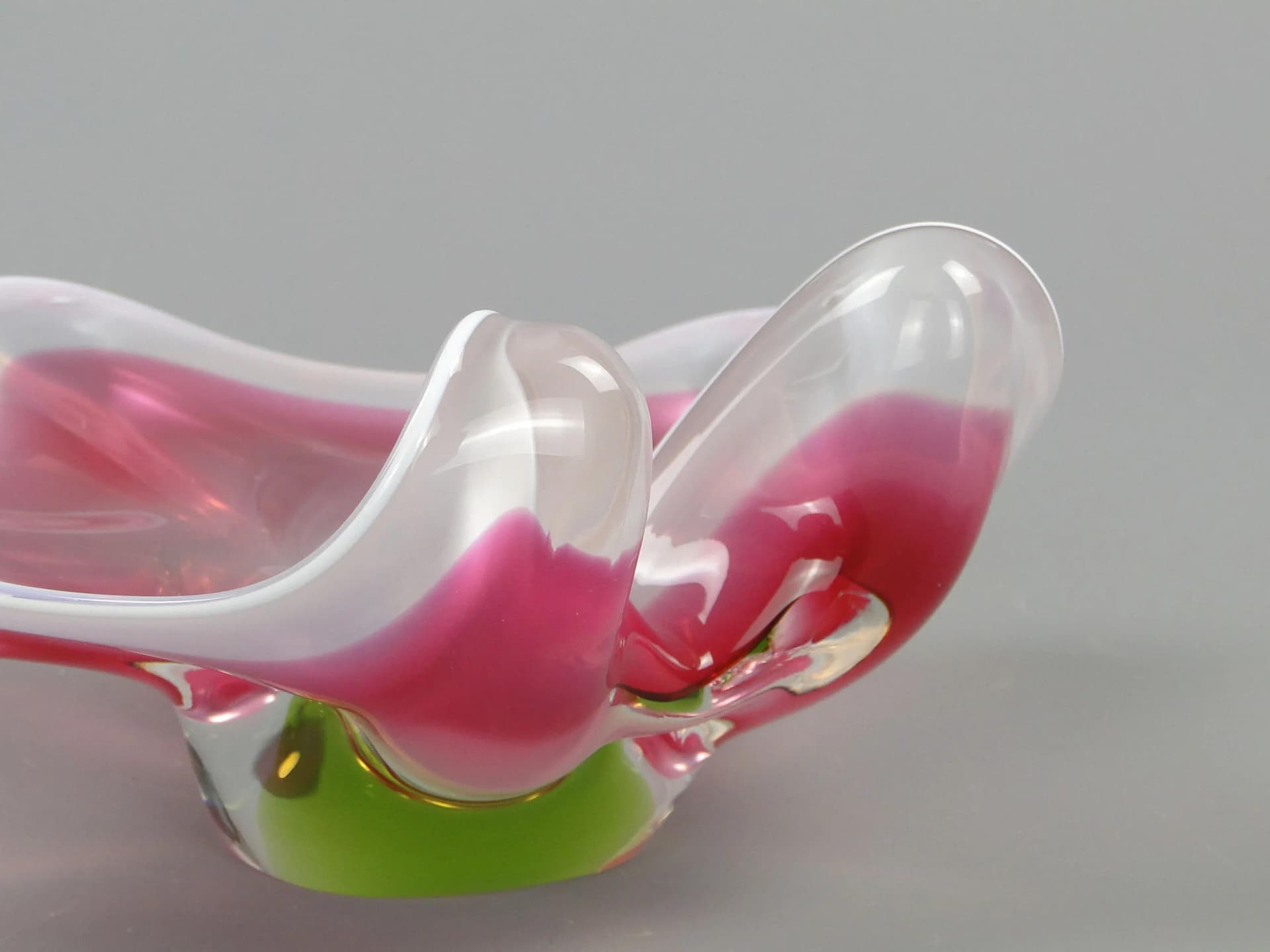 Flower Bowl, multicolour glass, by J. Hospodka, Czech Republic, 1960s. - 11688