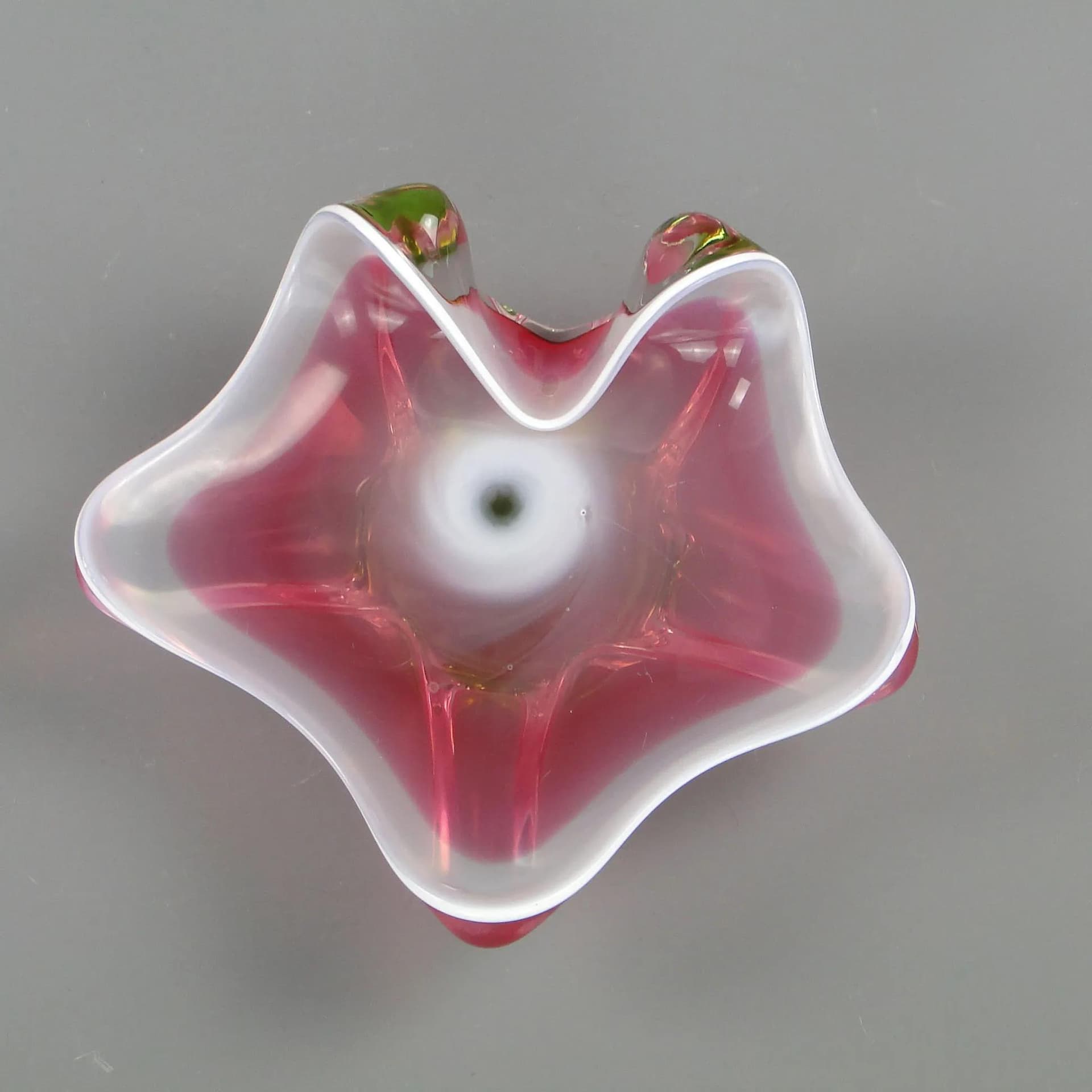 Flower Bowl, multicolour glass, by J. Hospodka, Czech Republic, 1960s. - 11689