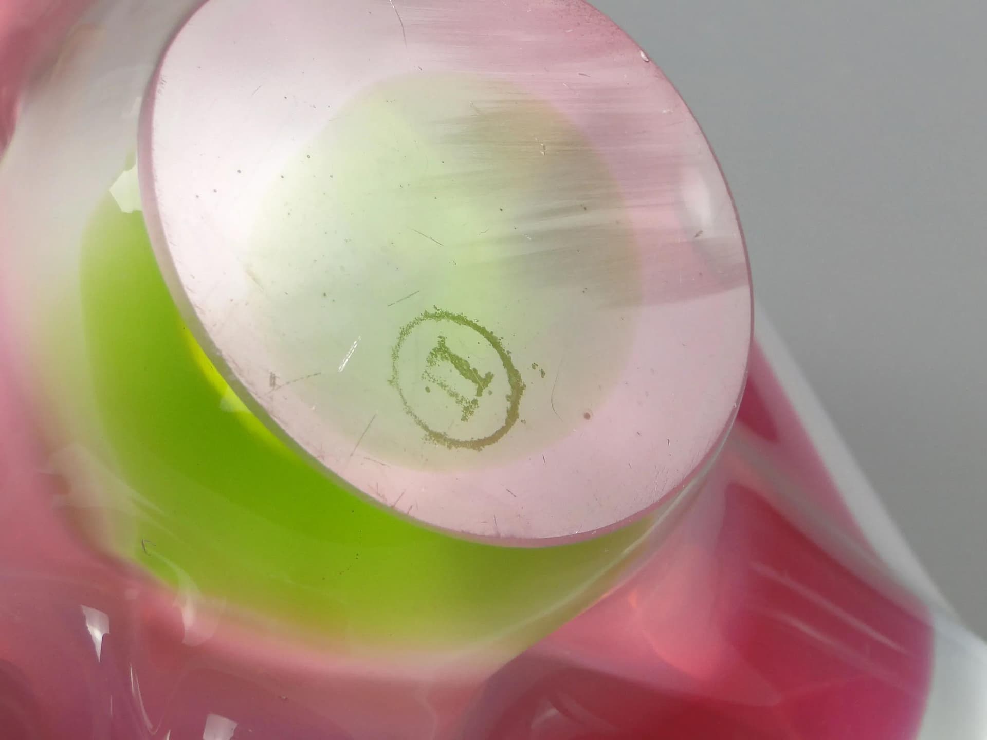 Flower Bowl, multicolour glass, by J. Hospodka, Czech Republic, 1960s. - 11692