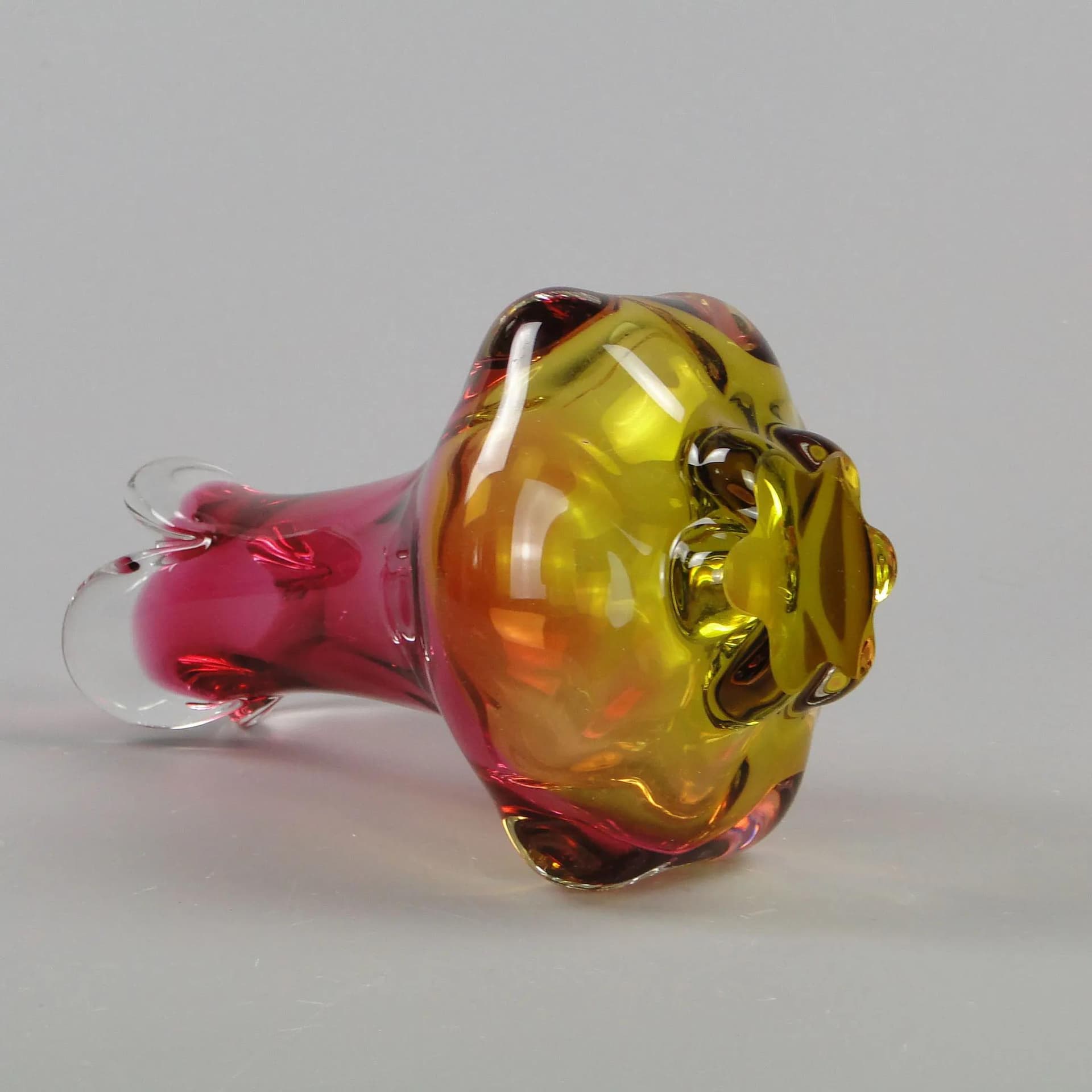 Wazon, szkło wielobarwne, proj. J. Hospodka, Chribska, Czechy, lata 60. - 11653