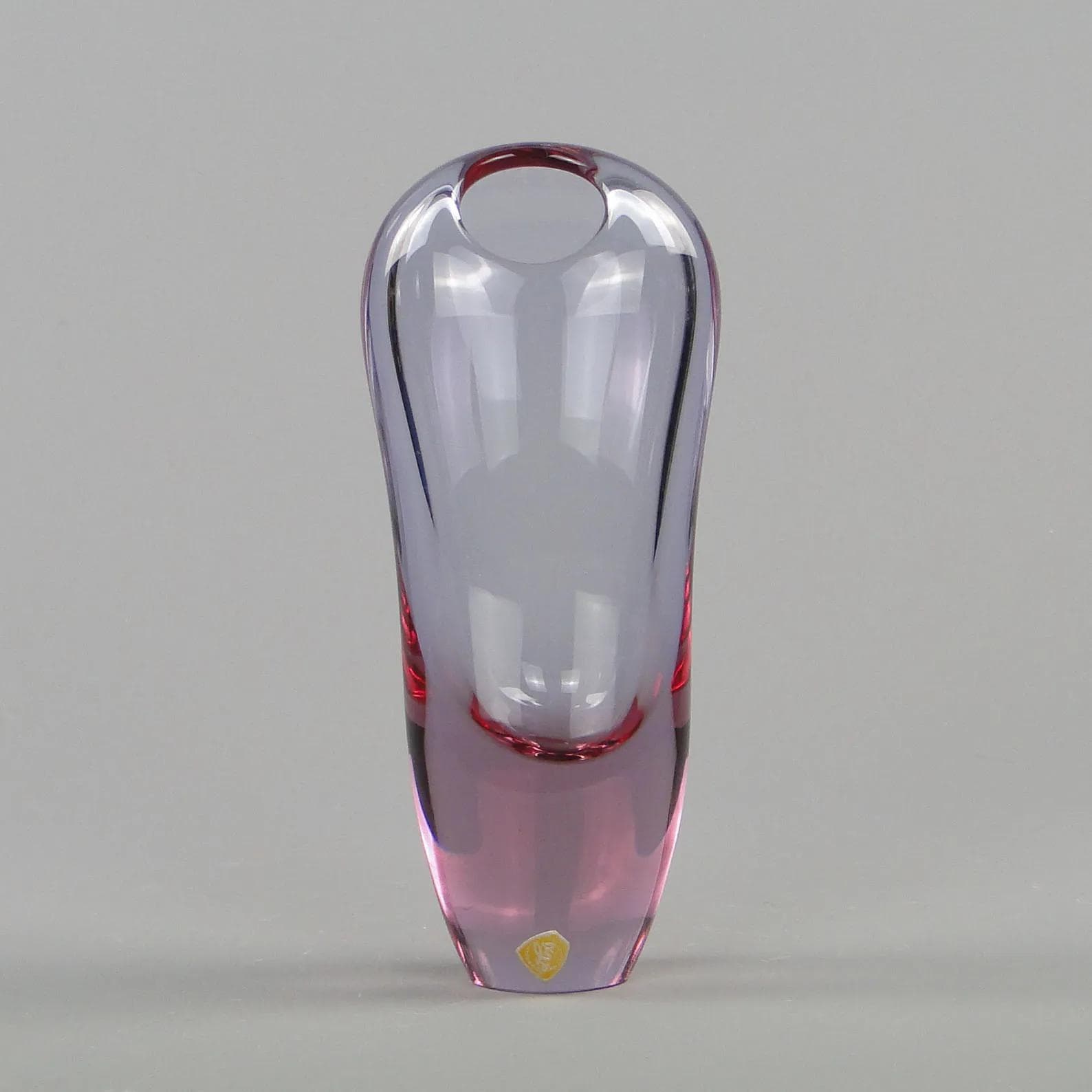 Wazon, multikolor, szkło, proj. J. Rozinek, Czechosłowacja, lata 60. - 11752