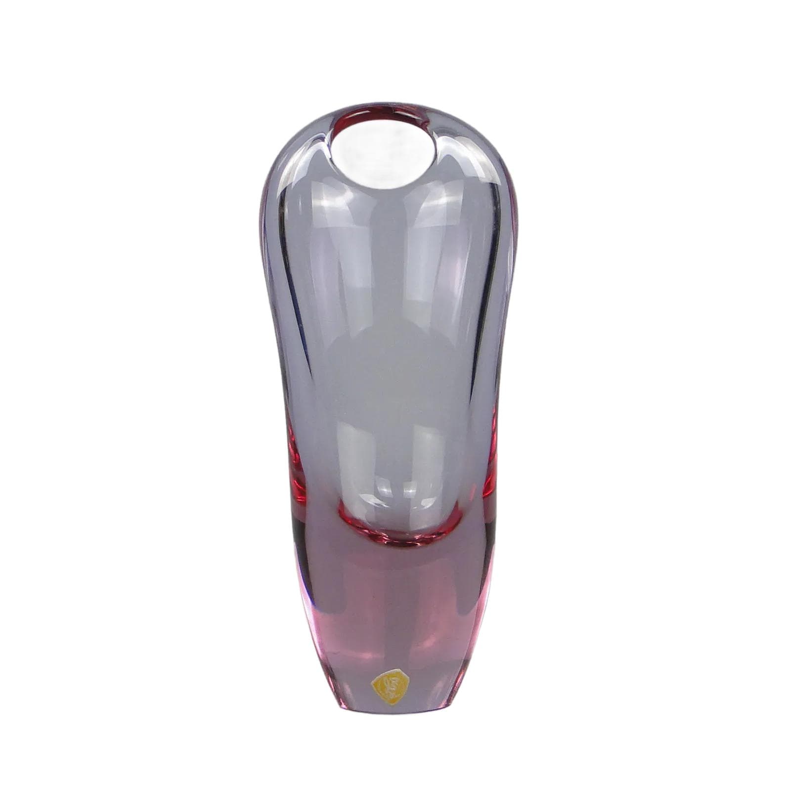 Wazon, multikolor, szkło, proj. J. Rozinek, Czechosłowacja, lata 60.