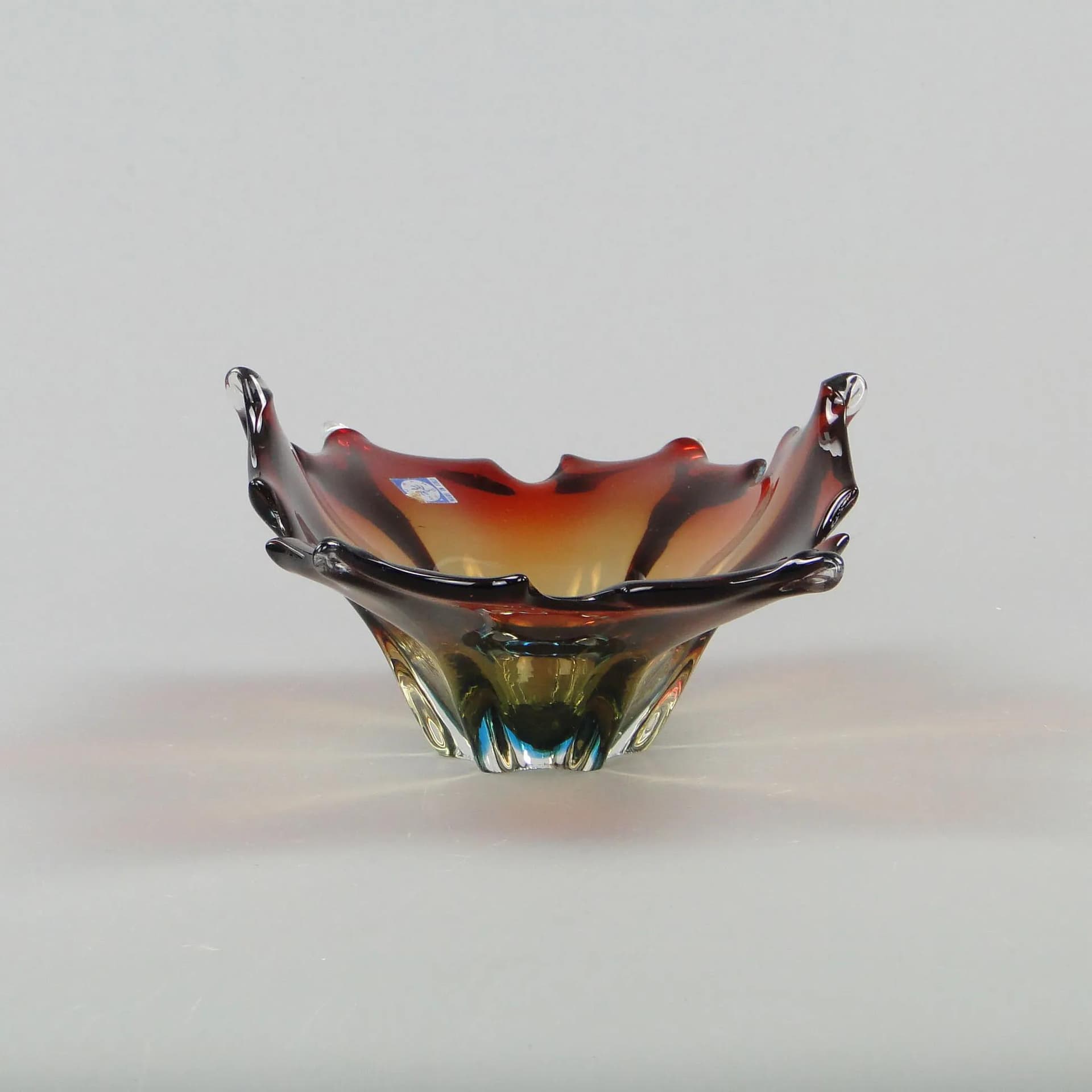 Bowl Mandruzatto, multicolor crystal, Murano, Italy, 1950s - 11730