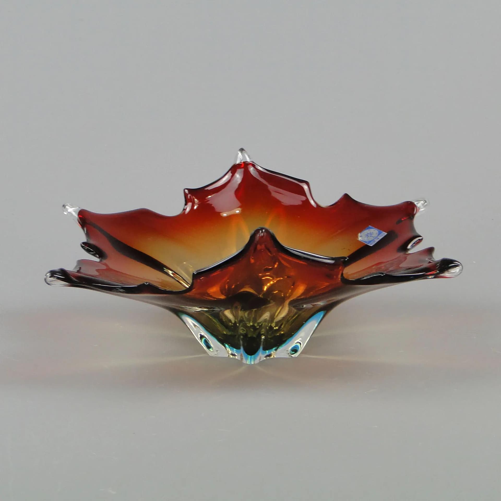 Bowl Mandruzatto, multicolor crystal, Murano, Italy, 1950s - 11728