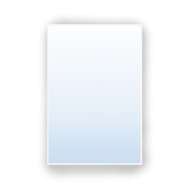 Rectangular mirror Tiny Border Straight 90x60 cm, white, Baltica - DIMENSION