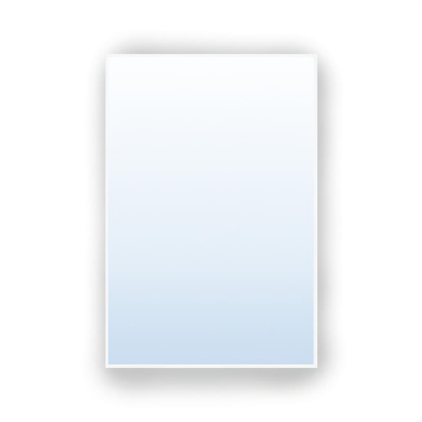 Rectangular mirror Tiny Border Straight 90x60 cm, white, Baltica
